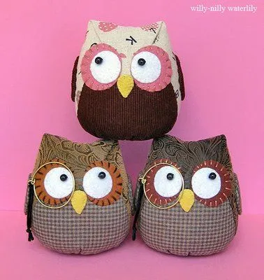 Un poco de Patchwork y mas: Hermosos Buhos. Un poco de Patchwork y mas: Hermosos Buhos.
