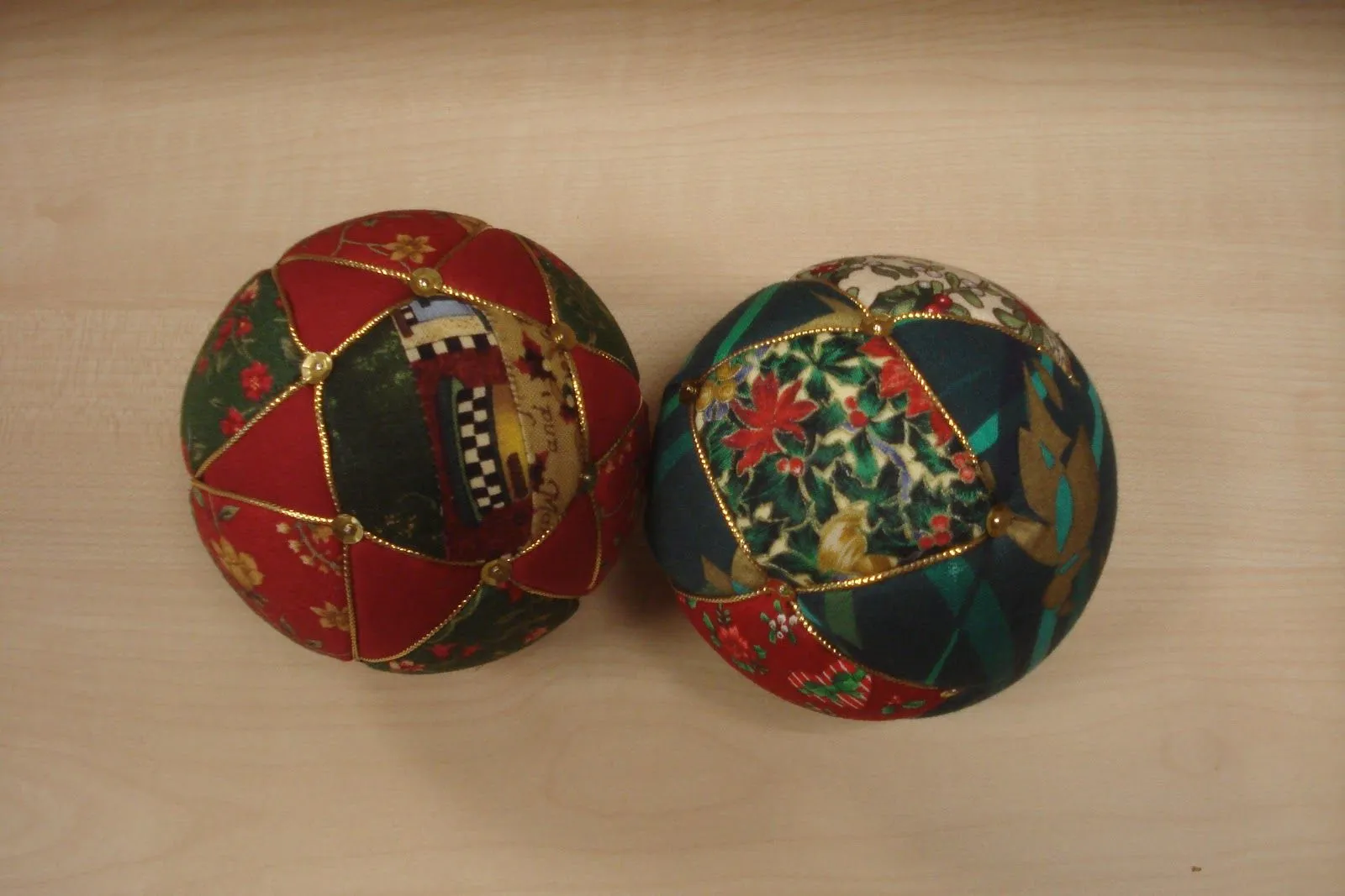 PATCHWORK NO MICHI: Bolas de Navidad