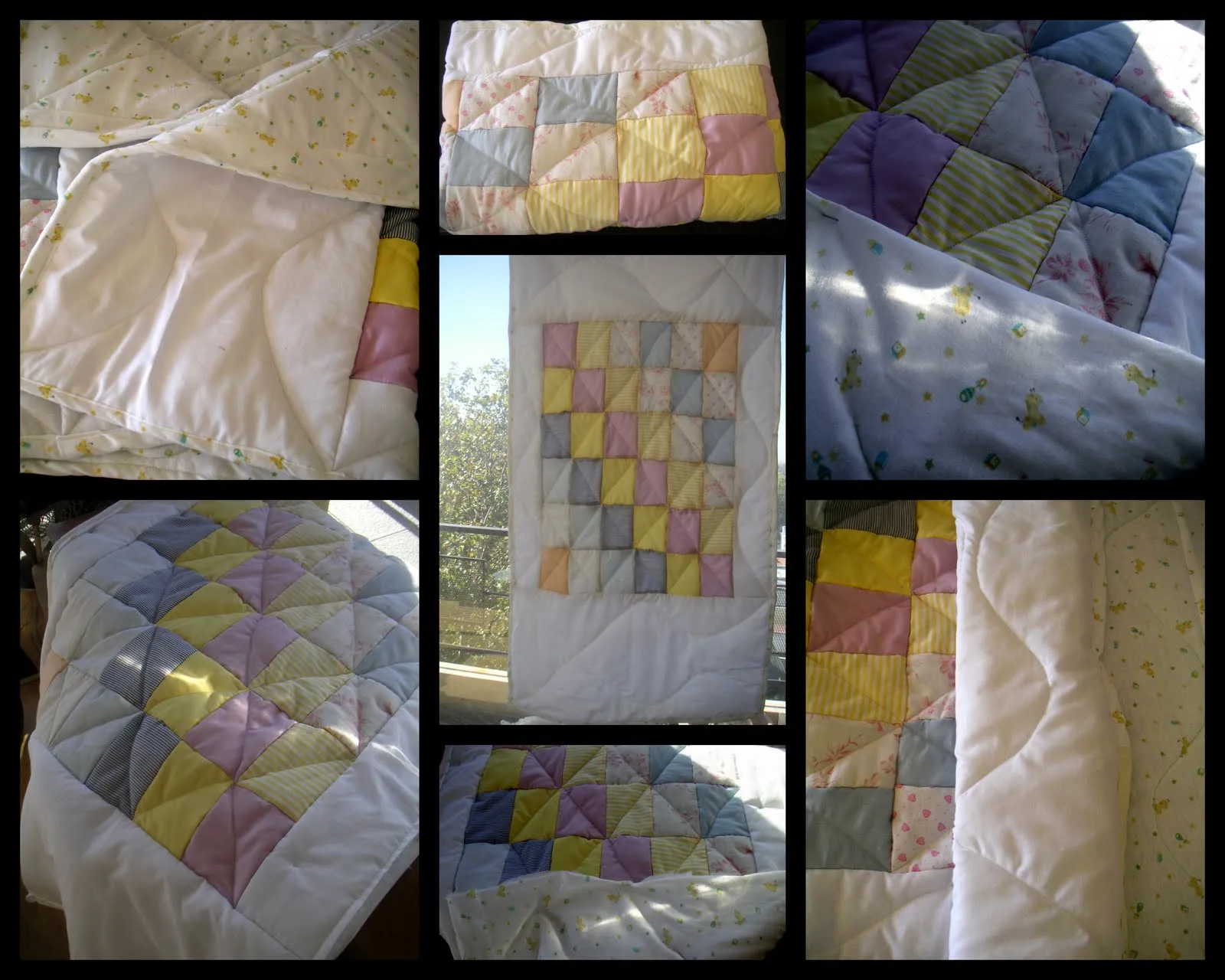 Patchwork Paloma y Pampa: Manta en patchwork para bebé Patchwork Paloma y Pampa: Manta en patchwork para bebé