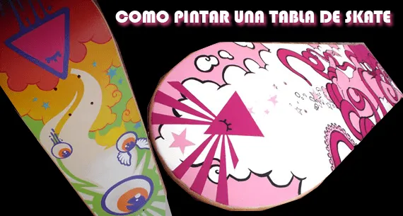 PATINETA Skate » Como pintar una tabla de skate