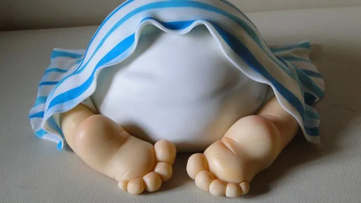 Patitas de Bebe | Mis trabajitos en Porcelana Fria | Pinterest | Bebe