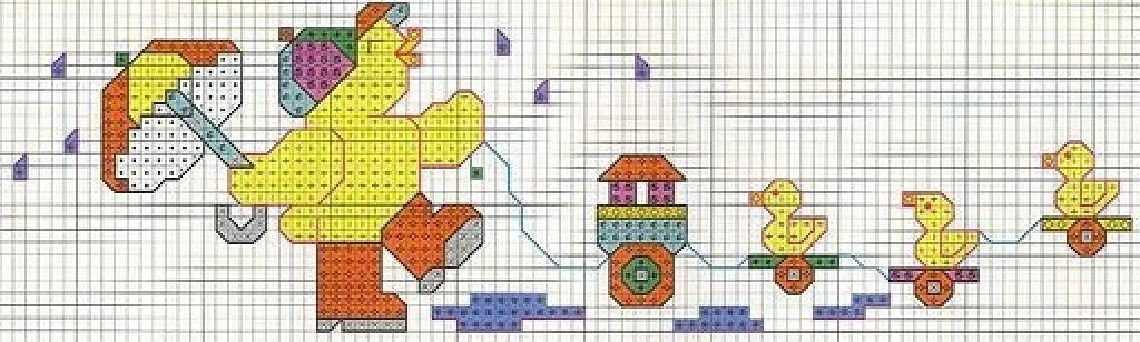 Patitos | Punto de cruz - Colección de patrones punto de cruz gratis. Patitos | Punto de cruz - Colección de patrones punto de cruz gratis.