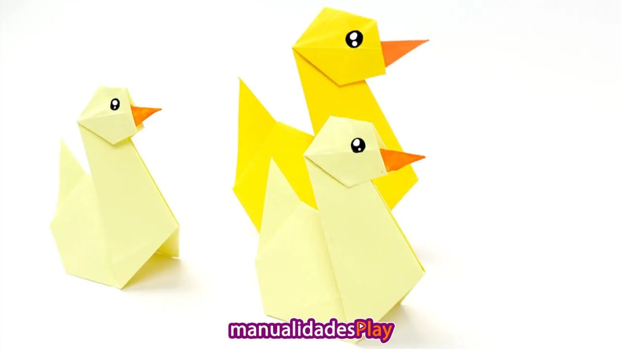 Cómo hacer un PATO de origami paso a paso - Manualidades Play Cómo hacer un PATO de origami paso a paso - Manualidades Play