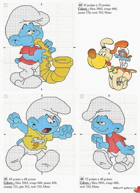 LO que HAGO en mi CASA: PATRONES DISNEY Y PITUFOS PUNTO DE CRUZ LO que HAGO en mi CASA: PATRONES DISNEY Y PITUFOS PUNTO DE CRUZ