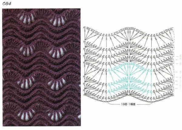 Punto pavo real al crochet - Imagui