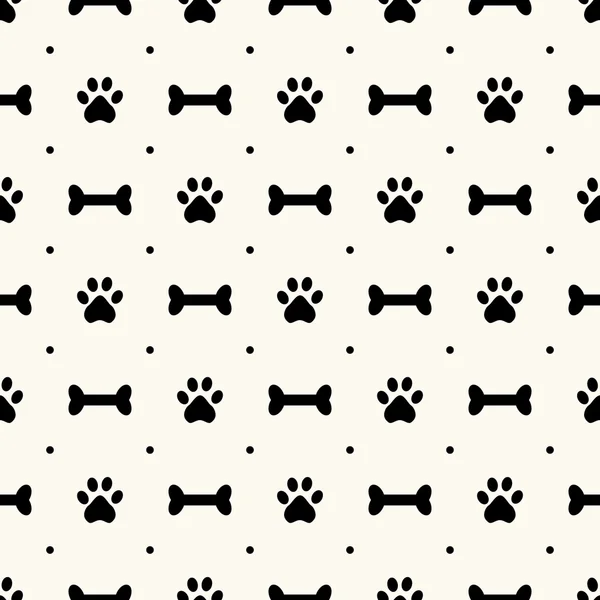 Patrón de los animales sin fisuras de la huella de la pata y hueso ... Patrón de los animales sin fisuras de la huella de la pata y hueso ...
