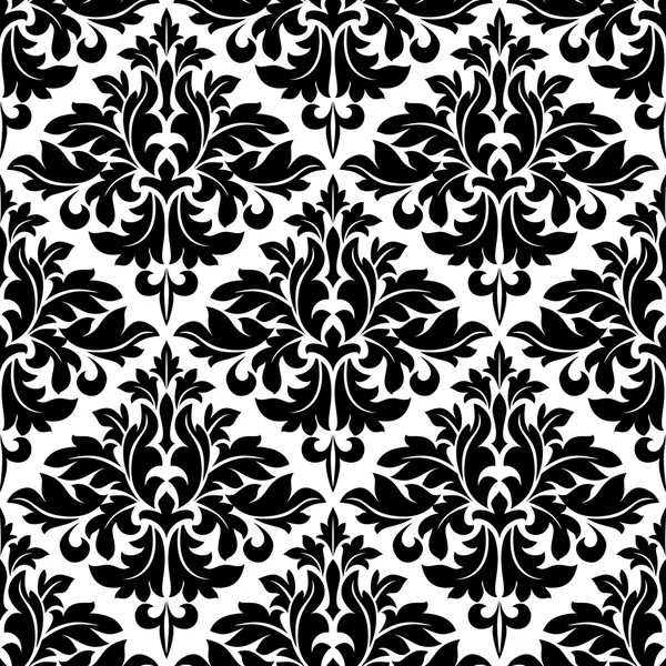 Patrón de arabescos florales blanco y negro — Vector stock ... Patrón de arabescos florales blanco y negro — Vector stock ...