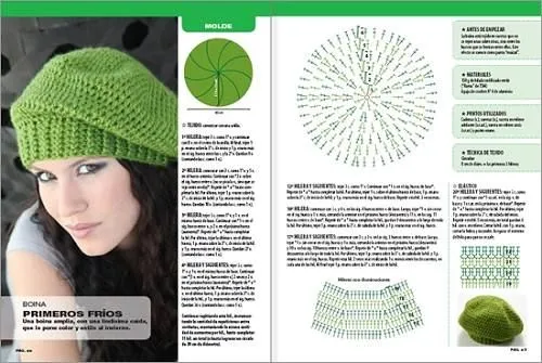 Patrones de gorros al crochet para mujer - Imagui