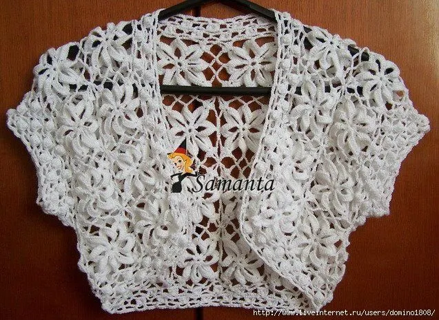 Patron bolero au crochet - Imagui