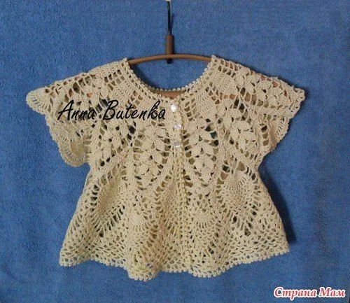 Delicadezas en crochet Gabriela: Bolero para niñas. Delicadezas en crochet Gabriela: Bolero para niñas.