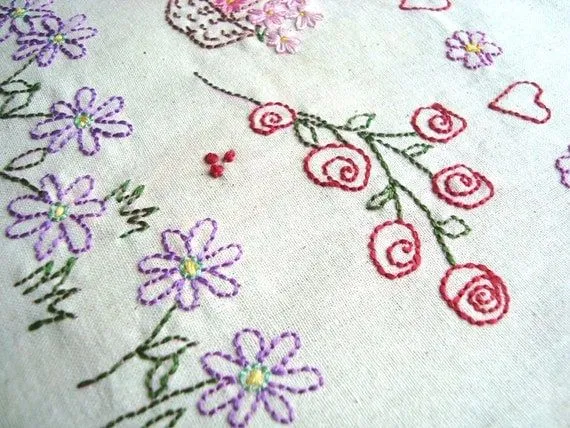 Patron para bordar a mano flores No3 por PDF por Stitchingalways Patron para bordar a mano flores No3 por PDF por Stitchingalways
