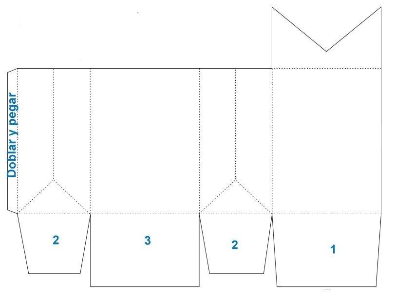 Patrón para hacer caja de regalo para el Día del Padre - ORIGAMI ... Patrón para hacer caja de regalo para el Día del Padre - ORIGAMI ...