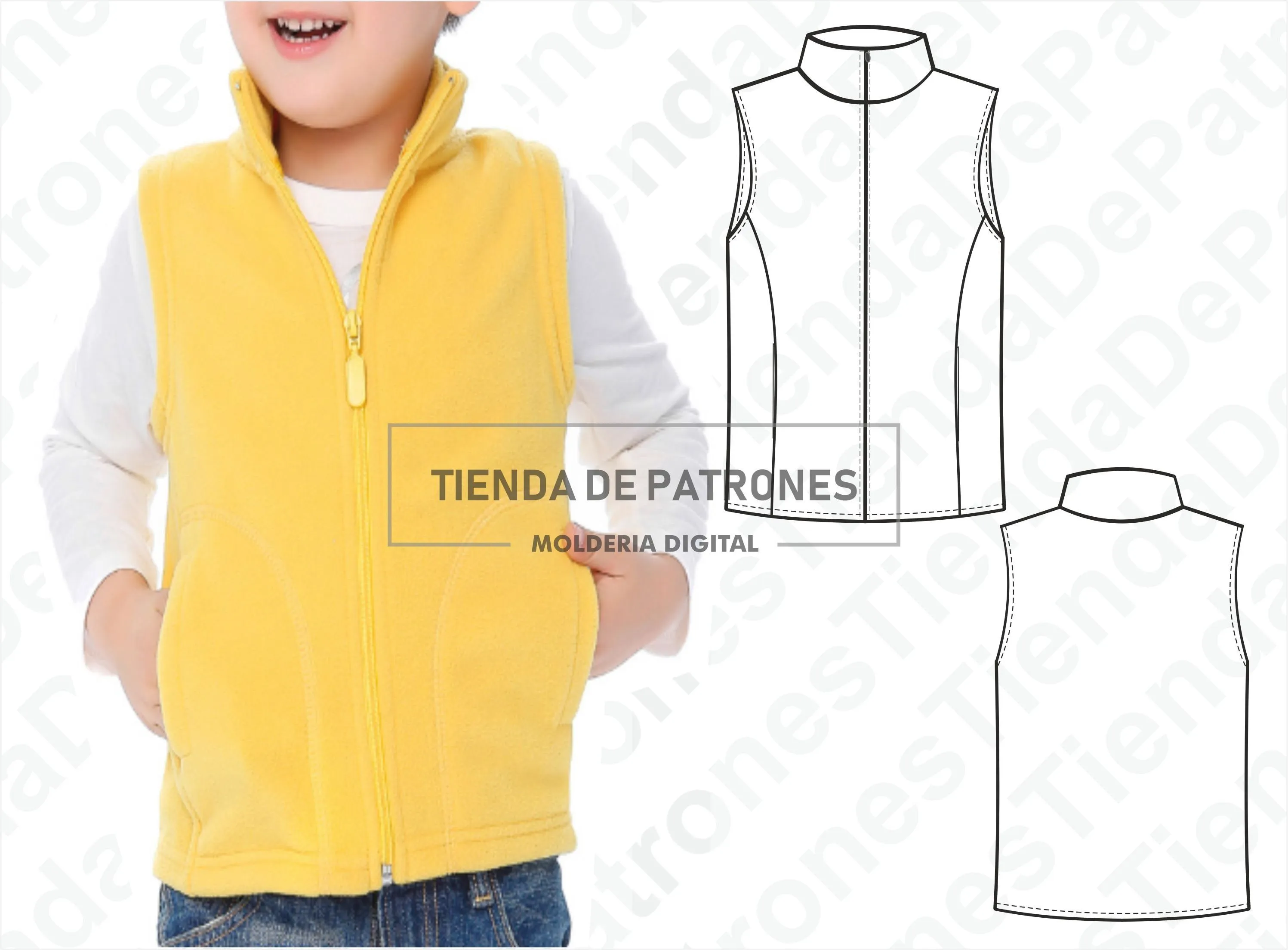 PATRON Chaleco Niños Patrón de costura Digital Imprimible - Etsy México PATRON Chaleco Niños Patrón de costura Digital Imprimible - Etsy México
