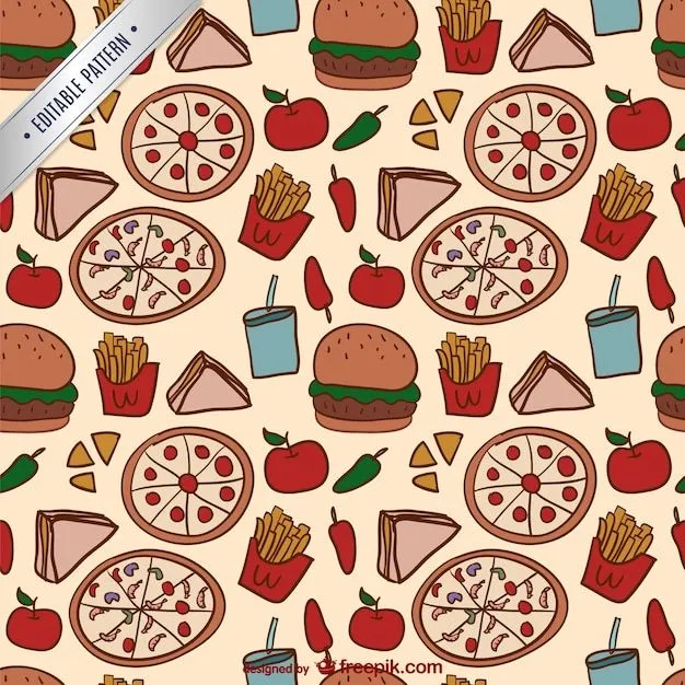 Patrón colorido de comida | Descargar Vectores gratis Patrón colorido de comida | Descargar Vectores gratis