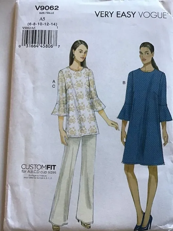 Patrón de costura Vogue 9062 Túnica y vestido de jersey para - Etsy México Patrón de costura Vogue 9062 Túnica y vestido de jersey para - Etsy México