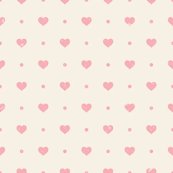 Patrón sin costuras grunge retro. corazones de color rosa y puntos ... Patrón sin costuras grunge retro. corazones de color rosa y puntos ...