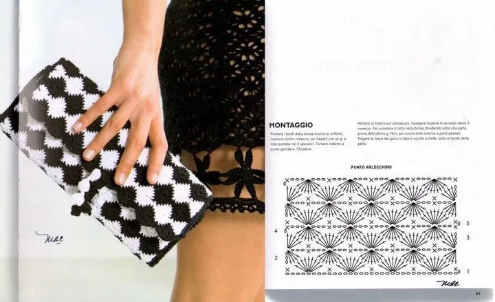 Patron Crochet Bolso Mano de Noche - Patrones Crochet Patron Crochet Bolso Mano de Noche - Patrones Crochet