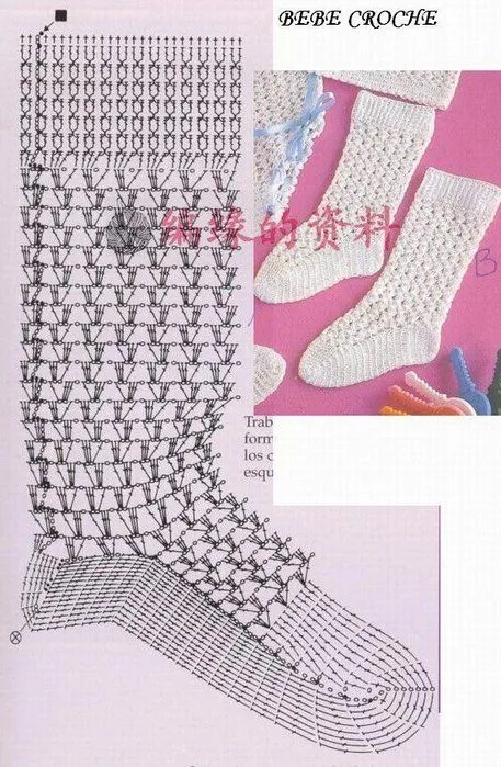 Patron Crochet Calcetines Infantiles - Patrones Crochet Patron Crochet Calcetines Infantiles - Patrones Crochet