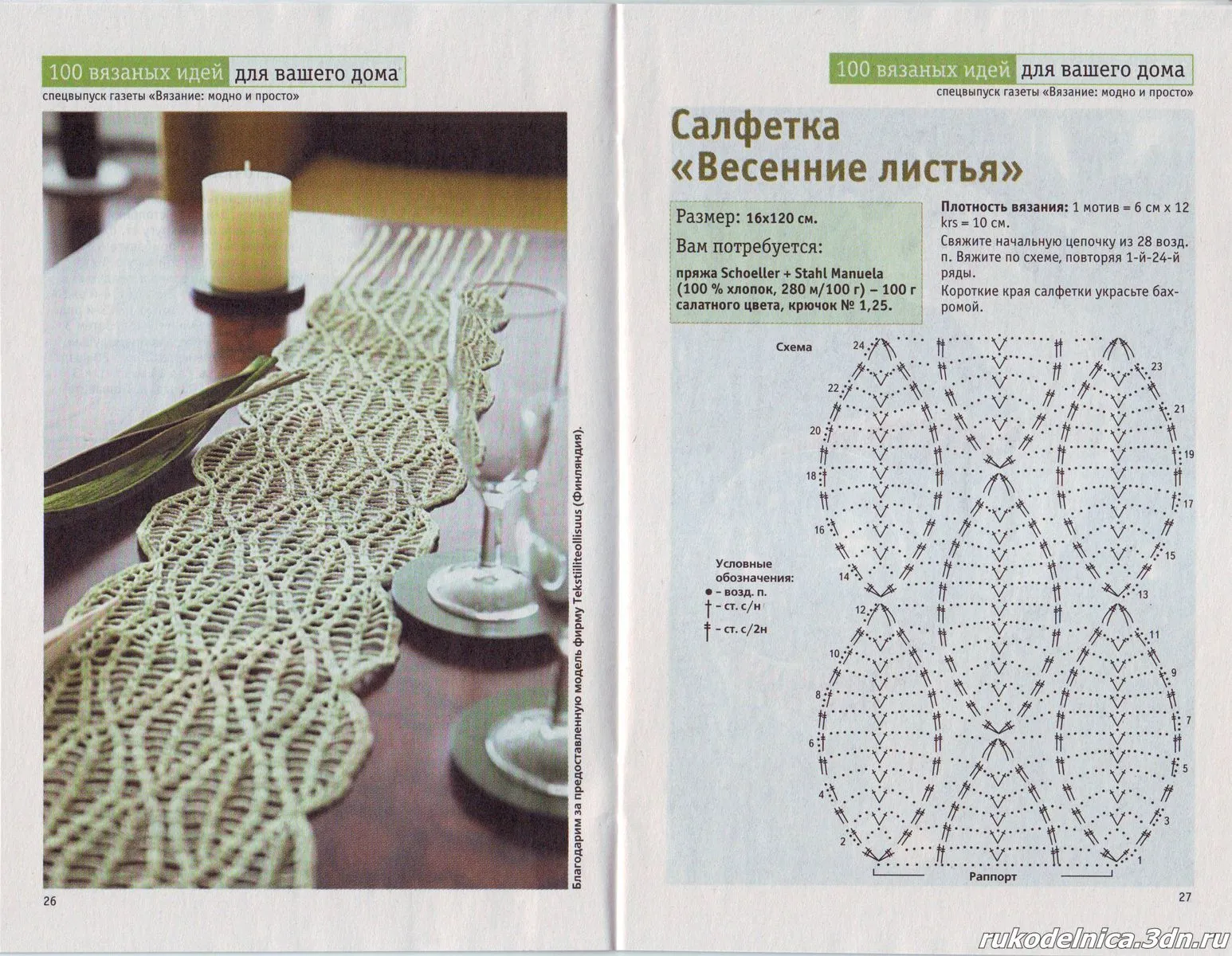 Patron Crochet Camino de Mesa - Patrones Crochet Patron Crochet Camino de Mesa - Patrones Crochet
