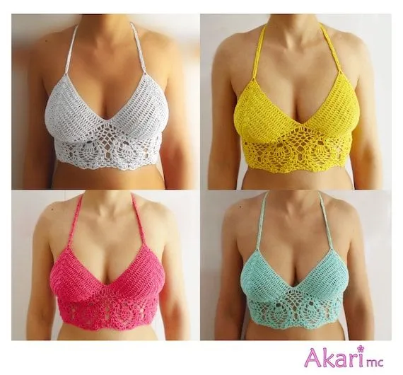 PATRÓN de crochet en Español. Top corto con por AKARImcPatterns PATRÓN de crochet en Español. Top corto con por AKARImcPatterns