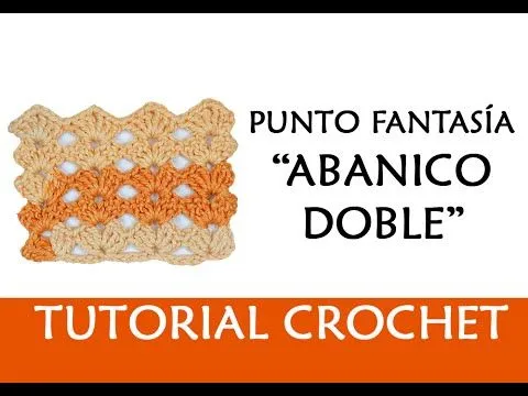 PATRÓN CROCHET: PUNTO FANTASÍA "ABANICO DOBLE" | Patrones Valhalla ...