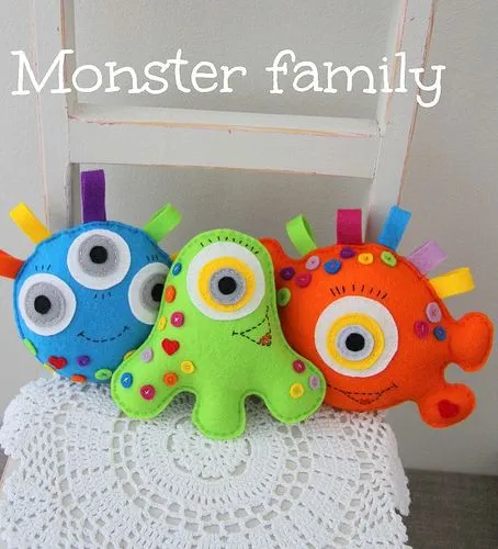 Monstruo | Broches de Fieltro | ideas y trucos para Broches de fieltro