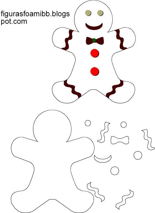 figuras y moldes de foami: molde de figura galleta para foami gratis figuras y moldes de foami: molde de figura galleta para foami gratis