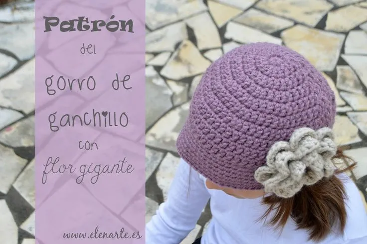 Patrón del Floral cloche o del gorro de ganchillo con la flor ... Patrón del Floral cloche o del gorro de ganchillo con la flor ...