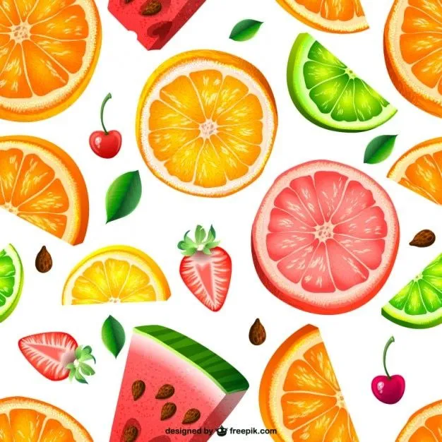 Patrón de fondo de frutas | Descargar Vectores gratis