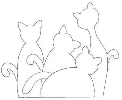Patron gatos | feltro | Pinterest | Gatos
