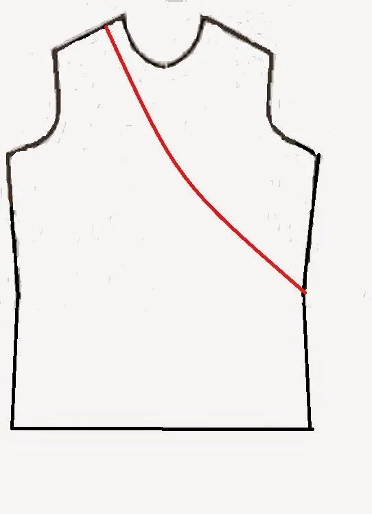 Patrón gratis: blusa cruzada con drapeado - yo elijo Coser Patrón gratis: blusa cruzada con drapeado - yo elijo Coser