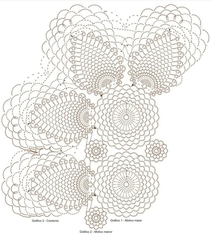PATRÓN GRATIS Camino de Mesa en crochet Punto Piña - Crochetisimo PATRÓN GRATIS Camino de Mesa en crochet Punto Piña - Crochetisimo