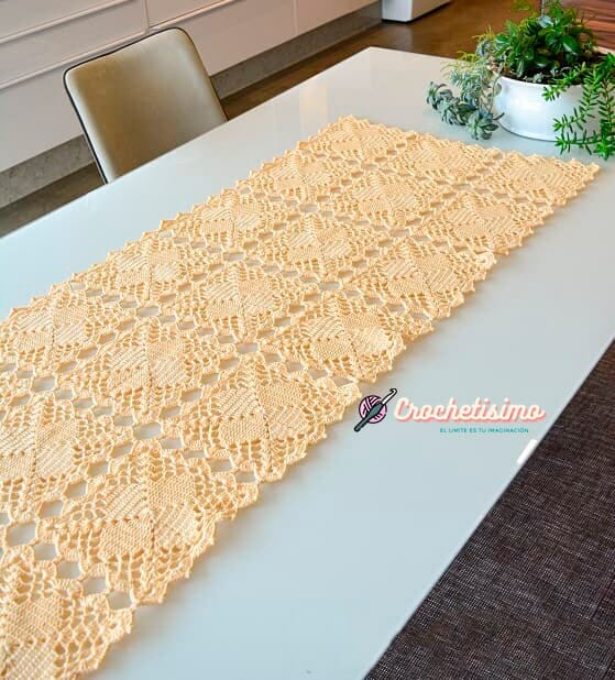 PATRÓN GRATIS Delicado Camino de Mesa a Crochet - Crochetisimo PATRÓN GRATIS Delicado Camino de Mesa a Crochet - Crochetisimo