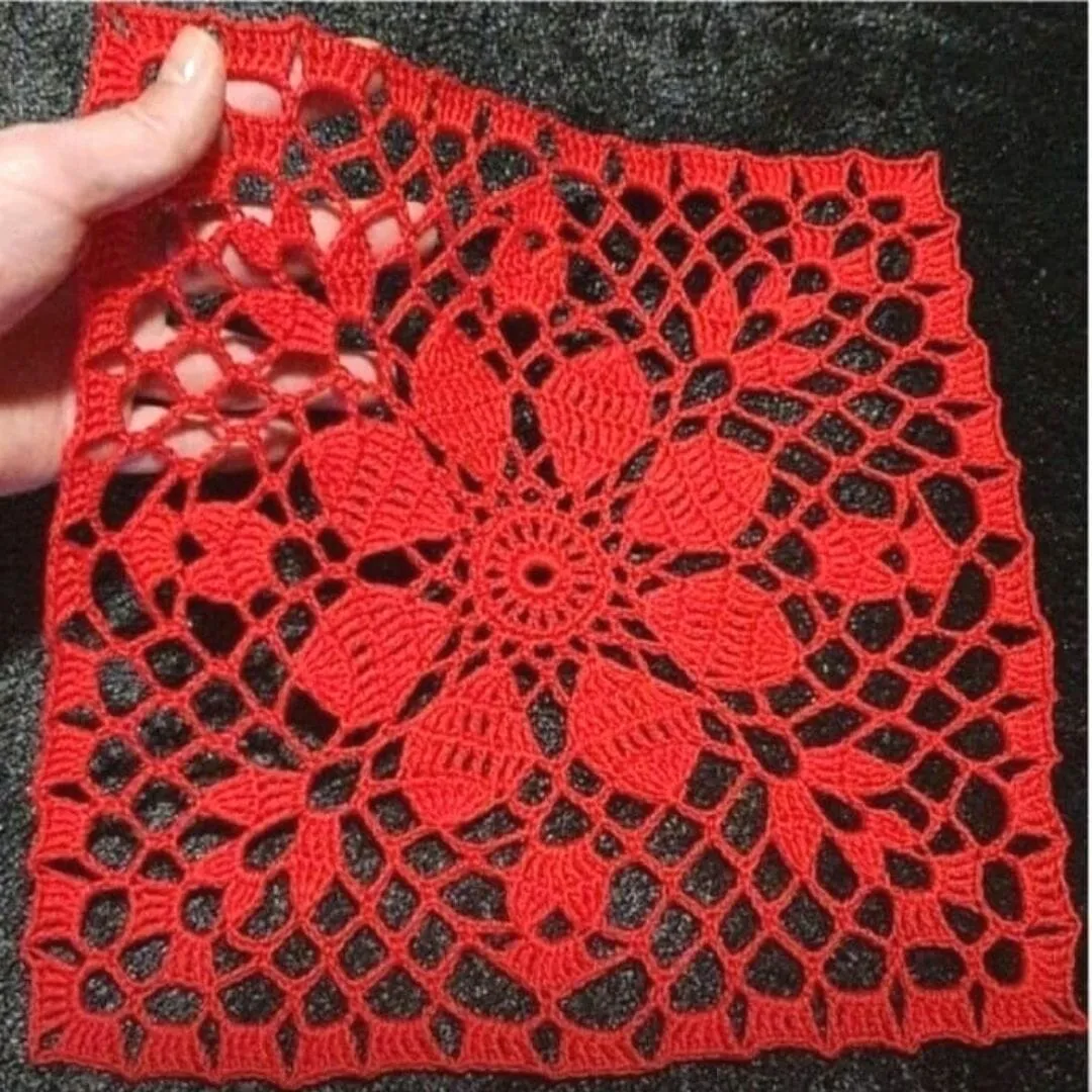PATRON GRATIS Hermoso Motivo a crochet para colchas, manteles y cotinas. - Crochetisimo PATRON GRATIS Hermoso Motivo a crochet para colchas, manteles y cotinas. - Crochetisimo