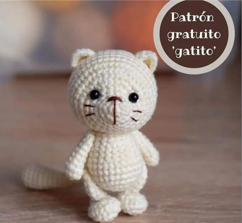 PATRÓN GRATIS Llavero Gatito Amigurumi paso a paso en español - Crochetisimo PATRÓN GRATIS Llavero Gatito Amigurumi paso a paso en español - Crochetisimo