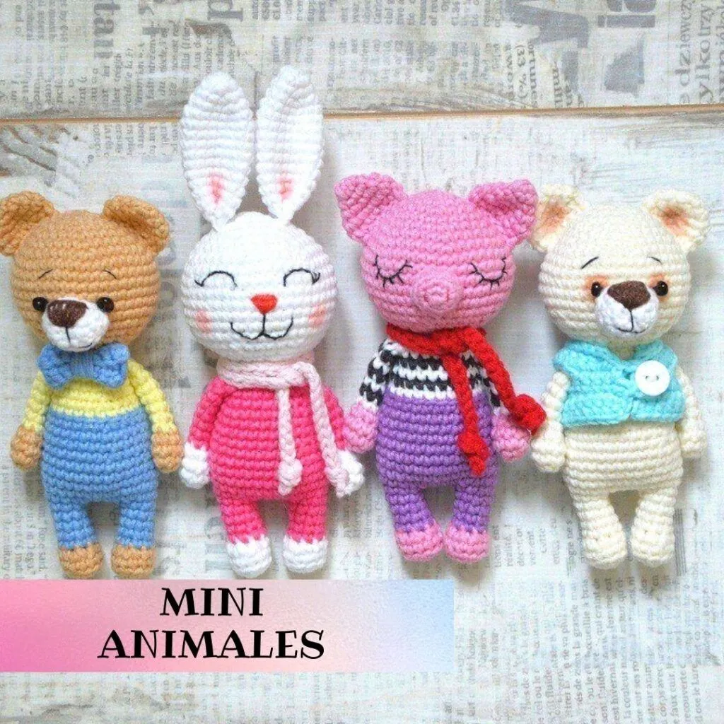 PATRON GRATIS Mini animales Amigurumi paso a paso - Crochetisimo PATRON GRATIS Mini animales Amigurumi paso a paso - Crochetisimo