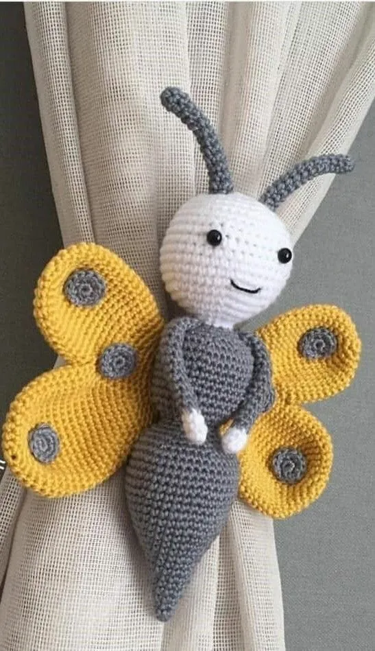 PATRON GRATIS Monstruo Amarrado de Cortinas Amigurumi - Crochetisimo PATRON GRATIS Monstruo Amarrado de Cortinas Amigurumi - Crochetisimo