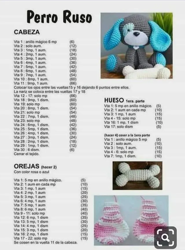 Patrón gratis perro amigurumi - Perro Ruso - Tejiendo Marisol | Mini amigurumis, Amigurumis patrones gratis, Crochet patrones amigurumis Patrón gratis perro amigurumi - Perro Ruso - Tejiendo Marisol | Mini amigurumis, Amigurumis patrones gratis, Crochet patrones amigurumis