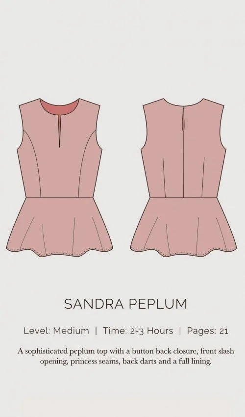 Patrón gratis: top con peplum (para copiar a Alexander McQueen ...