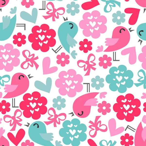 Patrón lindo inconsútil con mariposas y flores — Vector stock ... Patrón lindo inconsútil con mariposas y flores — Vector stock ...