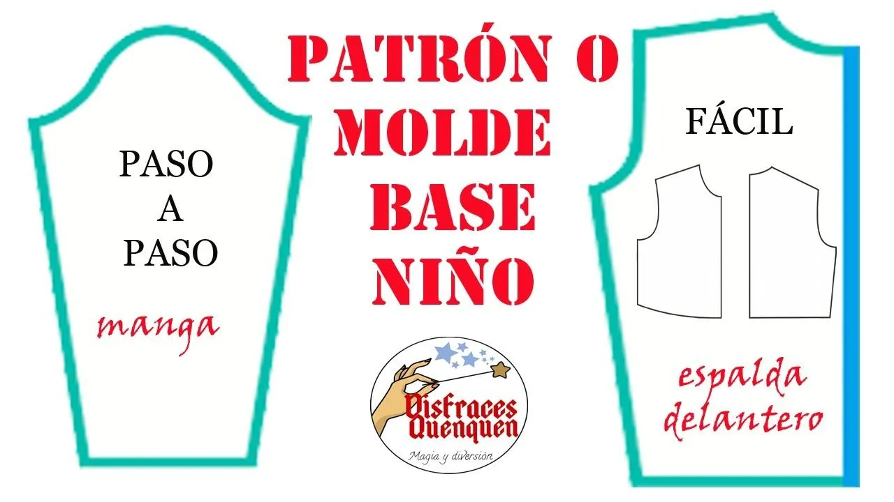Patrón o Molde Base para niños. Paso a paso. Pattern or base mold for children. Step by Step - YouTube Patrón o Molde Base para niños. Paso a paso. Pattern or base mold for children. Step by Step - YouTube