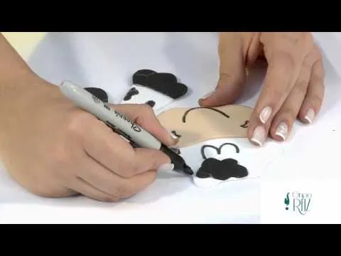 Adornos en foami con patrones para la nevera - Imagui