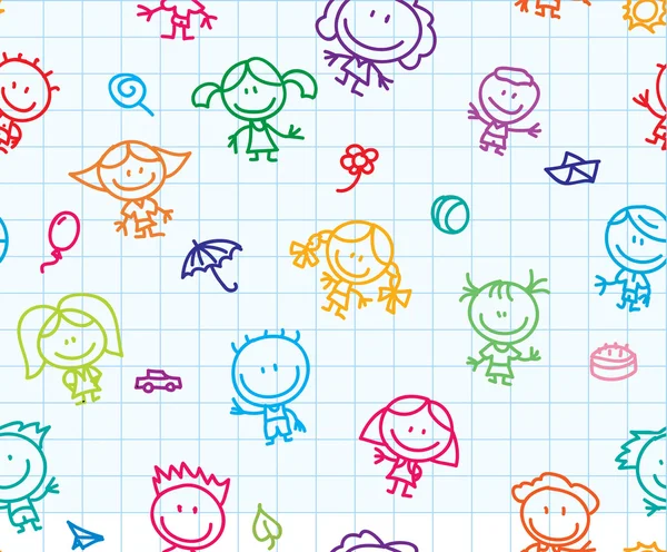 Patrón de los niños — Vector stock © alanuster #15635937 Patrón de los niños — Vector stock © alanuster #15635937