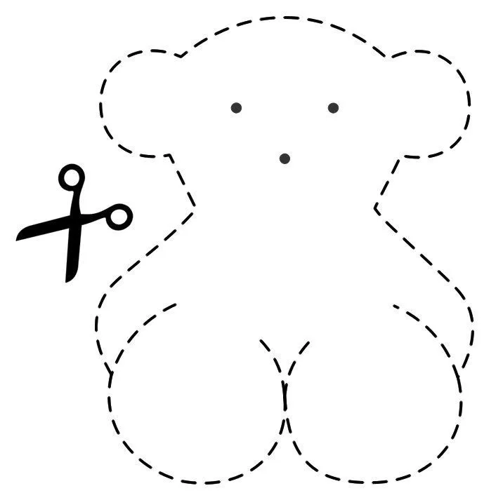 Patrón: Osito Tous de fieltro. | FIELTRO | Pinterest Patrón: Osito Tous de fieltro. | FIELTRO | Pinterest