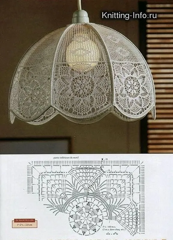 Patron pantalla de lampara crochet | lamparas | Pinterest | Crochet Patron pantalla de lampara crochet | lamparas | Pinterest | Crochet