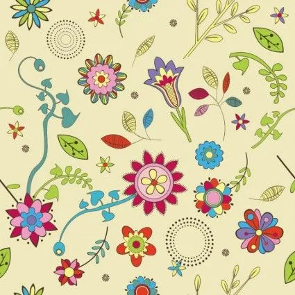 Wallpaper de flores vectoriales - Imagui