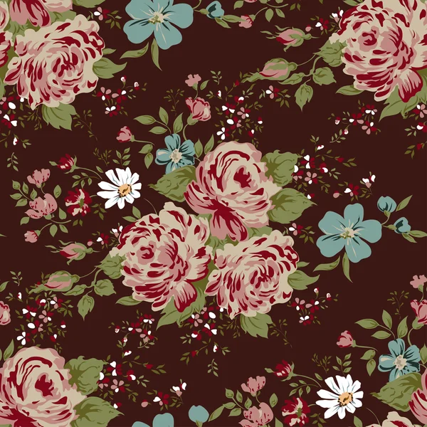 Patrón de papel tapiz inconsútil vintage flor rosa sobre fondo ... Patrón de papel tapiz inconsútil vintage flor rosa sobre fondo ...