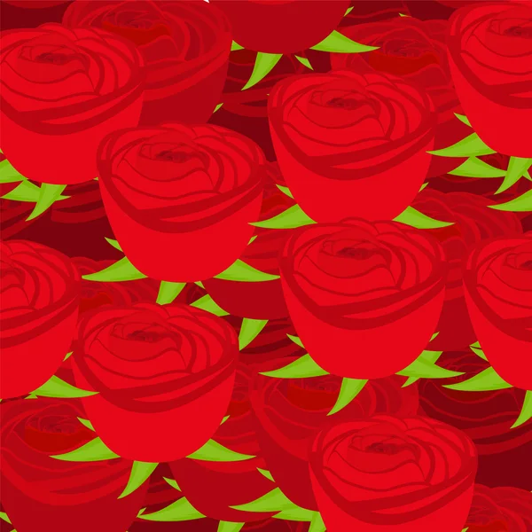 patrón de papel tapiz con de rosas rojas — Vector stock ...