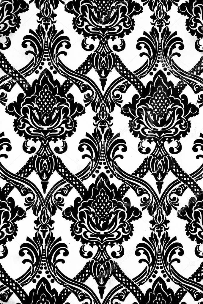 patrón de papel tapiz Vintage en blanco y negro — Foto stock ... patrón de papel tapiz Vintage en blanco y negro — Foto stock ...
