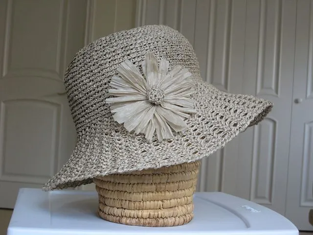 Sombrero playero a crochet - Imagui